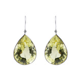 Molto Bello Gems- Natural Peridot Drop Earrings In 14k Gold