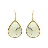 Molto Bello Gems- Natural Peridot Drop Earrings In 14k Gold