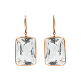 Molto Bello Gems- Natural Crystal Drop Earrings In 14k Gold