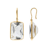 Molto Bello Gems- Natural Crystal Drop Earrings In 14k Gold