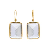 Molto Bello Gems- Natural Crystal Drop Earrings In 14k Gold