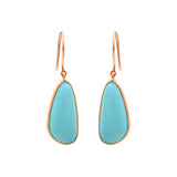 Buy Natural Turquoise Earrings In 18k Gold