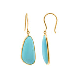 Buy Natural Turquoise Earrings In 18k Gold