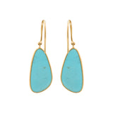 Buy Natural Turquoise Earrings In 18k Gold