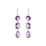 Molto Bello Gems - Natural Amethyst Earrings In 18k Gold