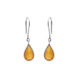 Unique Natural Opal Dangle Earrings In 18k Gold