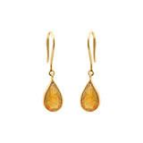 Unique Natural Opal Dangle Earrings In 18k Gold