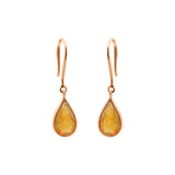 Unique Natural Opal Dangle Earrings In 18k Gold