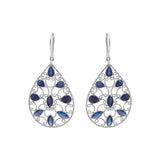 Molto Bello Gems - Natural Blue Sapphire Drop Earrings In 18k Gold