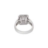 Natural Diamond 18k White Gold Ring