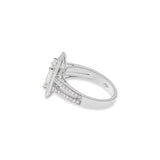 Natural Diamond 18k White Gold Ring