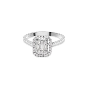 MOLTO BELLO GEMS - 18k White Gold Diamond Ring