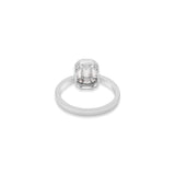 18k White Gold Natural Diamond Plain Ring