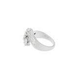 Natural Diamond Designer Ring In 18k White Gold