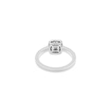 Natural Diamond Ring In 18k White Gold