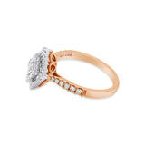 Classic Natural Diamond 18k Rose Gold Ring