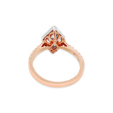 Classic Natural Diamond 18k Rose Gold Ring