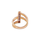 Precious Natural Diamond 18k Rose Gold Ring