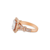 Molto Bello Gems Natural Diamond 18k Rose Gold Ring